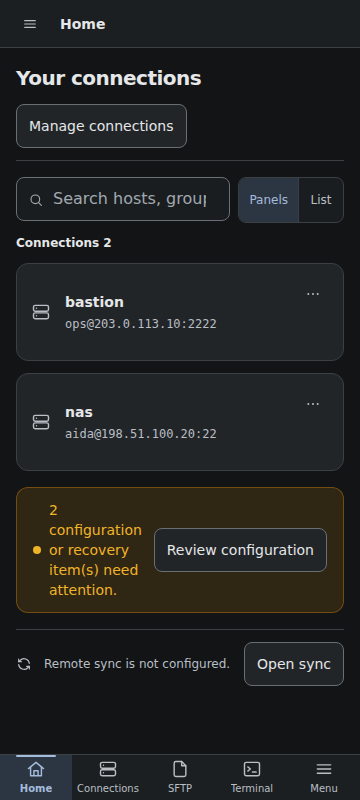 AndroidのQuick Connect